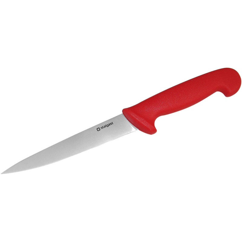 Nóż do filetowania, HACCP, czerwony, L 160 mm