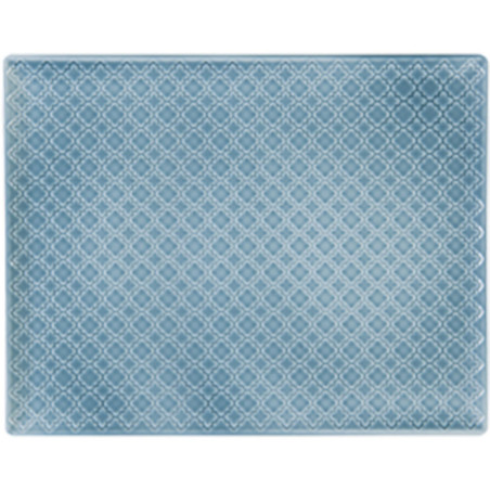 Talerz płytki, kolor szaroniebieski, Marrakesz, 240x130 mm